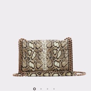 ALDO- Greenwald-Snakeskin Chain Shoulder Bag